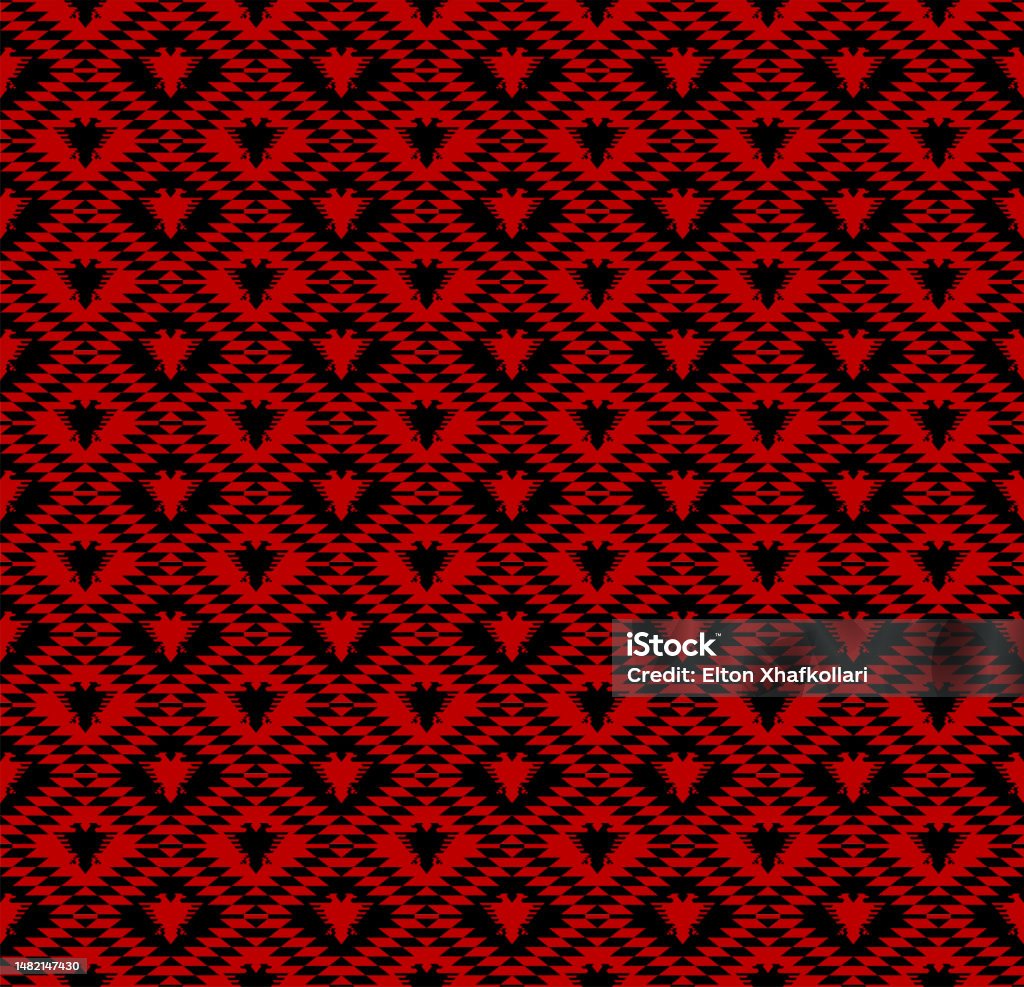 Two Headed Pattern Twoheaded Eagle Stock Illustration - Download Image Now - Albania ...