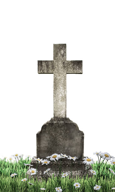 istock old tombstone isolated on white background 1482150704