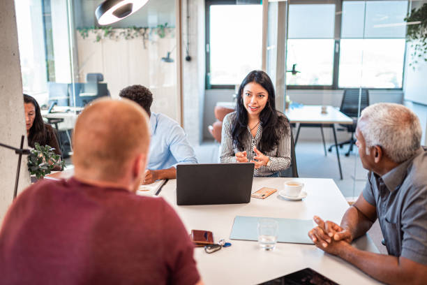 istock Business people having a meeting in the office 1482163281