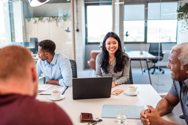 istock Business people having a meeting in the office 1482163285