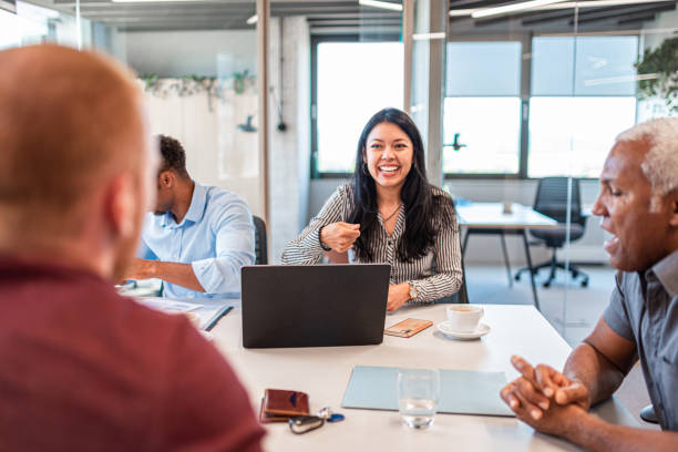 istock Business people having a meeting in the office 1482163287