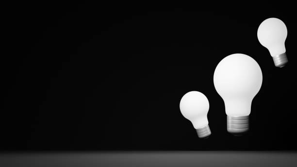 istock A striking yellow bulb hovered over a white bulb. Leadership concept with outstanding abilities and ideas. Best choice. 3D illustration. 1482165240