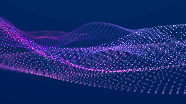 istock Digital wave with meny dots. Abstract backdrop of dynamic wave. Technology or science banner. 3d 1482176988