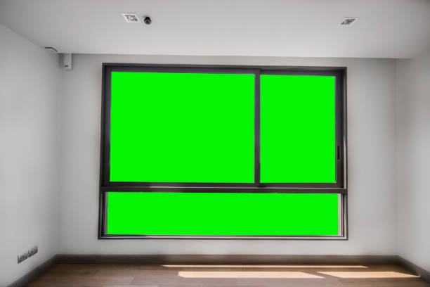 istock large glass windows in the room green screen 1482178578