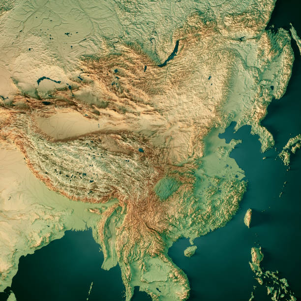 istock China 3D Render Topographic Map Dark Ocean Color 1482182085