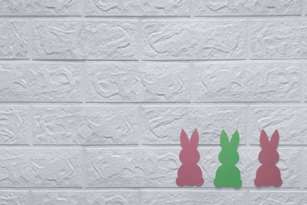 istock Festive home decor. Easy Easter Crafts for Kids and Adults. Copy space. Top view. 1482185289