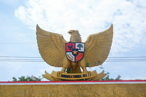 garuda pancasila. - garuda imagens e fotografias de stock