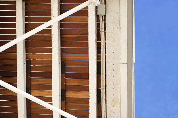 Detail of a bridge from below stock photo