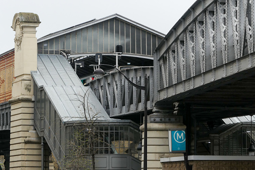 London, United Kingdom - May 28, 2023:  underground station Earls Court in London