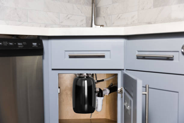 istock Garbage disposer installed under the sink in the kitchen 1482216586