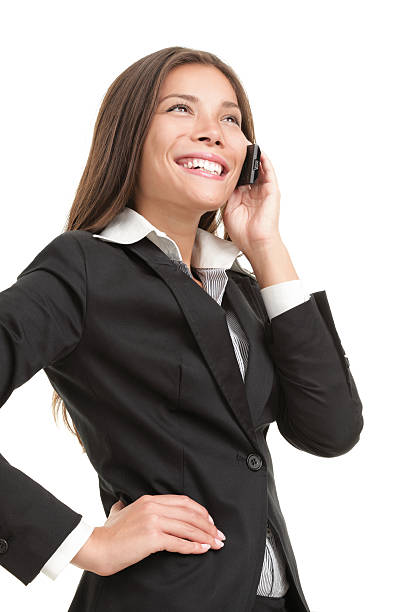 istock A business woman talking on a mobile phone 148221731