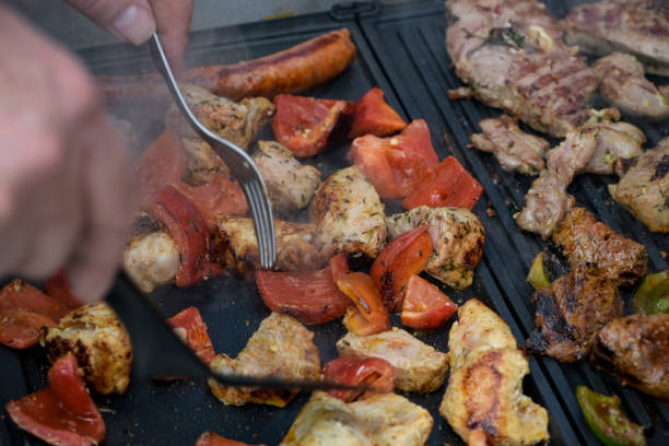 istock view of chicken being cooked on a griddle 1482224616