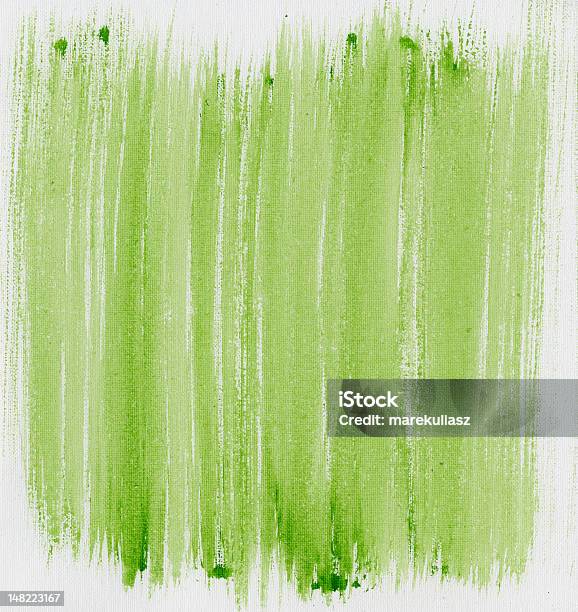 Verde Abstrato Pintado Na Tela - Fotografias de stock e mais imagens de Abstrato - Abstrato, Arte, Arte e Artesanato - Arte visual