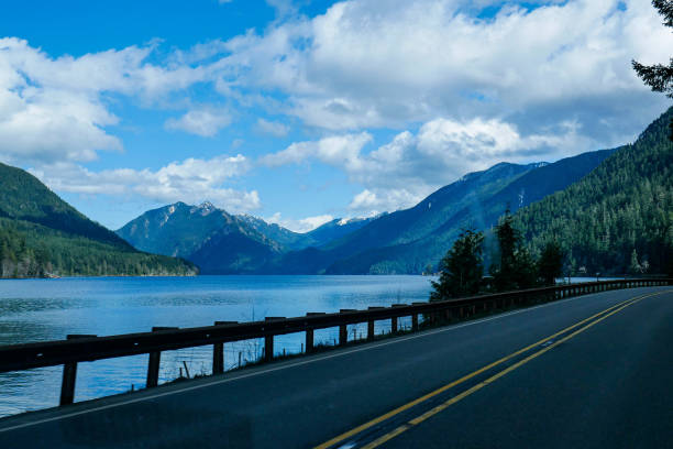 istock On the Road. Great View of Lake Crescent (Olympic National Park — Washington) 1482233213