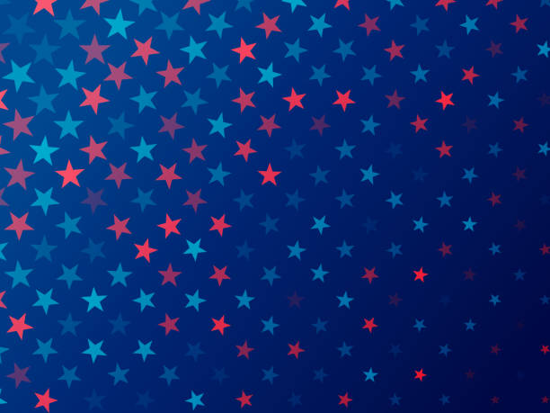 четвертое июля звездный фейерверк баннер вечеринка продажа предыстория - holiday backgrounds audio stock illustrations