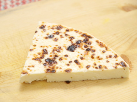 a piece of traditional finnish bread cheese