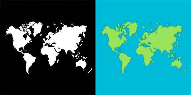 Vector illustration of World's map