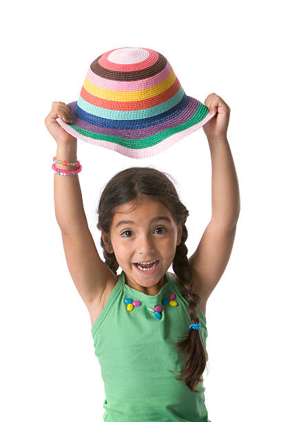 istock Girl is raising her coloured head 148224658