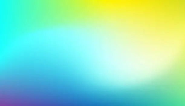 Vector illustration of Abstract blurred gradient mesh background in bright rainbow colors. Colorful smooth banner template. Easy editable soft colored vector illustration in EPS10 without transparency.