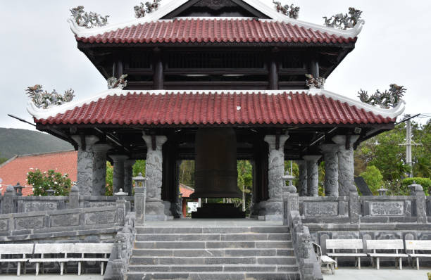 Central Pavilion in Con Dao Temple stock photo