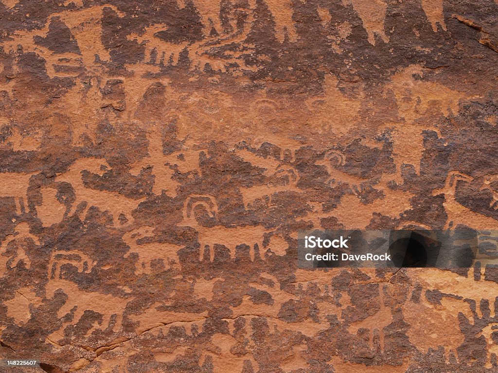 Petroglyphs del norte de Arizona - Foto de stock de Antigüedades libre de derechos