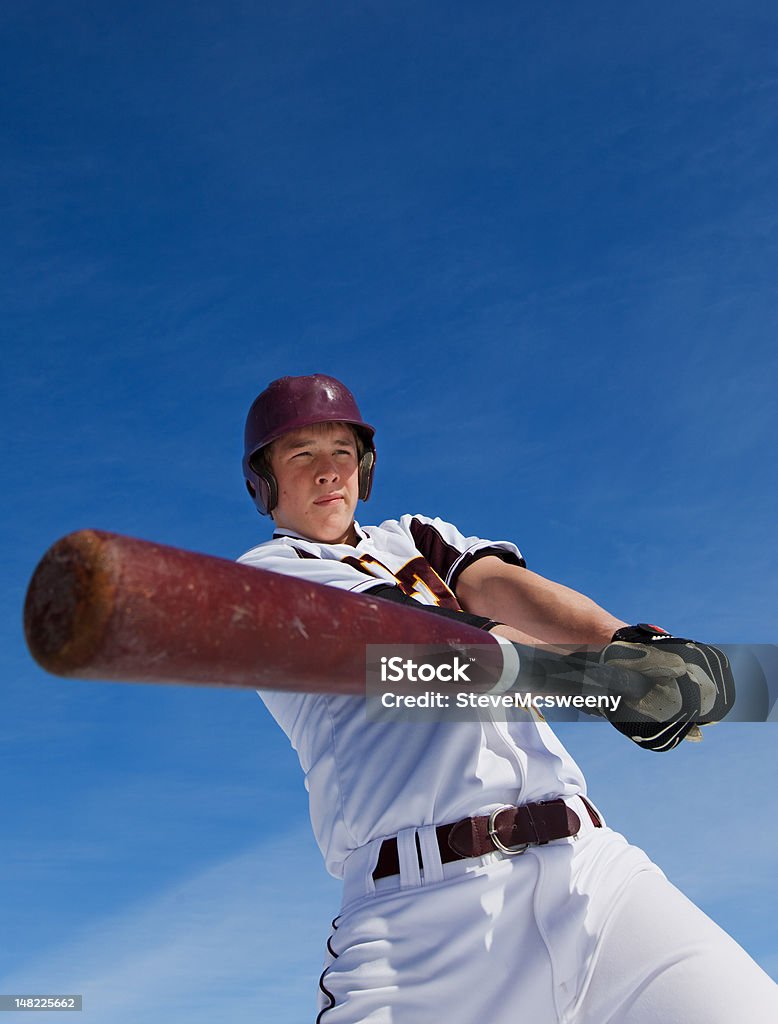 Spring training A baseball player taking a swing during spring training Baseball - Sport Stock Photo