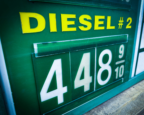 Diesel Price Sign