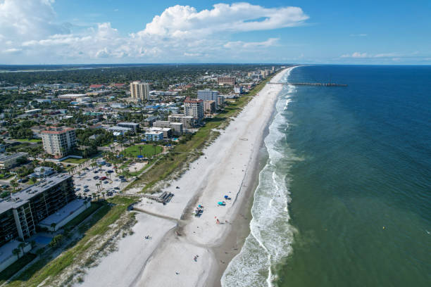 istock Aerial views from over Jacksonville Beach, Florida 1482260426