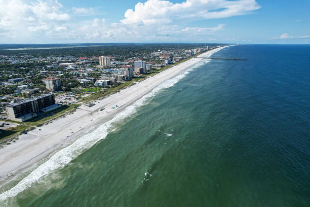 istock Aerial views from over Jacksonville Beach, Florida 1482260549