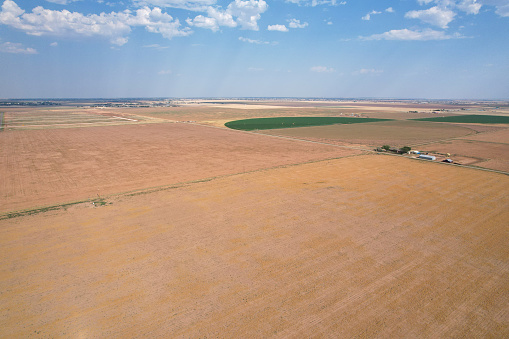 Aerial views from outside of Canyon, Texas