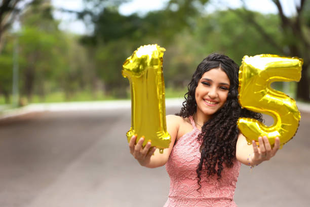15 year old girl, beautiful girl, birthday 15 year old girl, beautiful girl, birthday quinceanera stock pictures, royalty-free photos & images