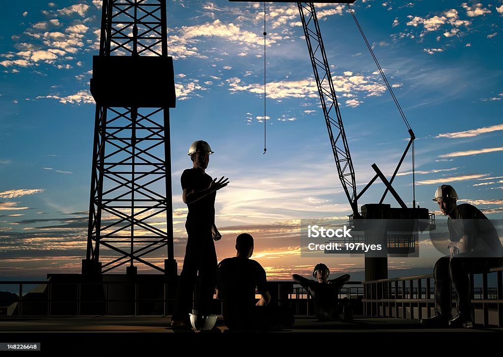 Gruppe der Arbeiter - Lizenzfrei Berufliche Beschäftigung Stock-Foto