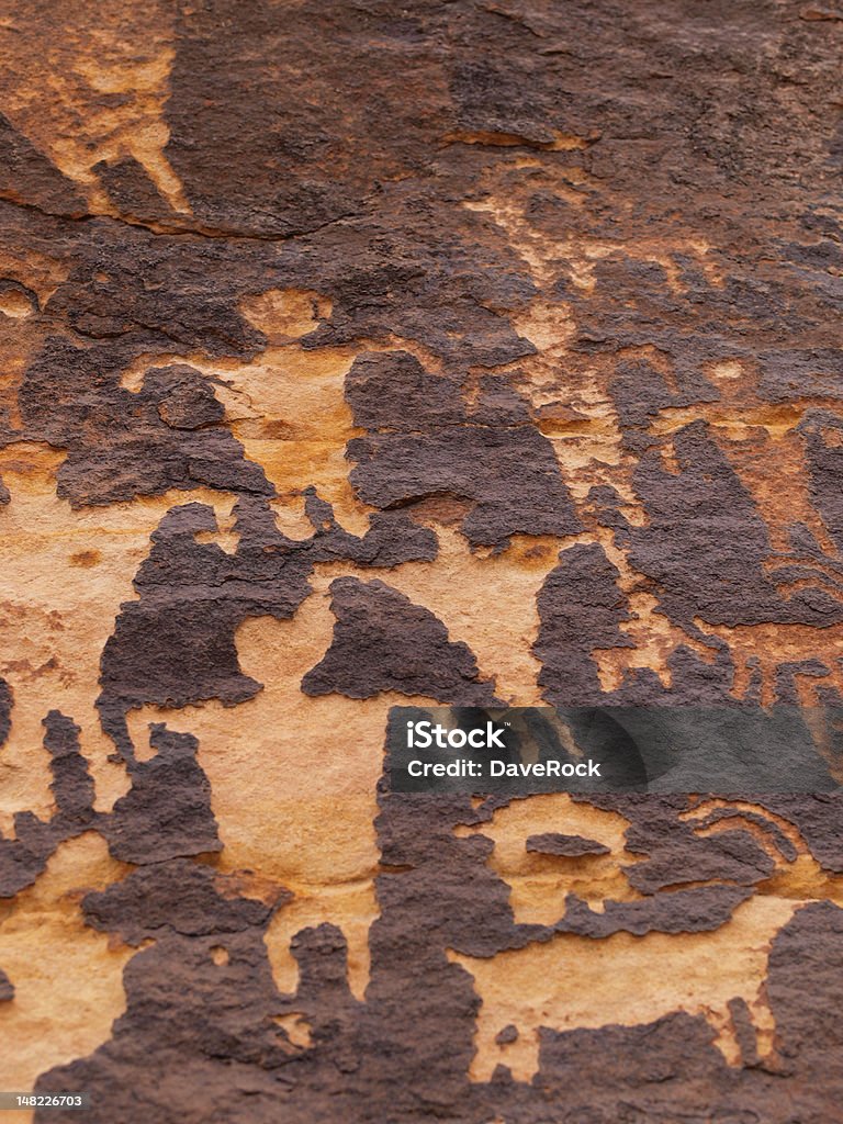 Pétroglyphes de Canaan Gap - Photo de Antique libre de droits