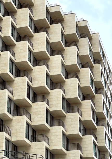 istock Modern apartment building. Balconies in modern apartment building 1482272197