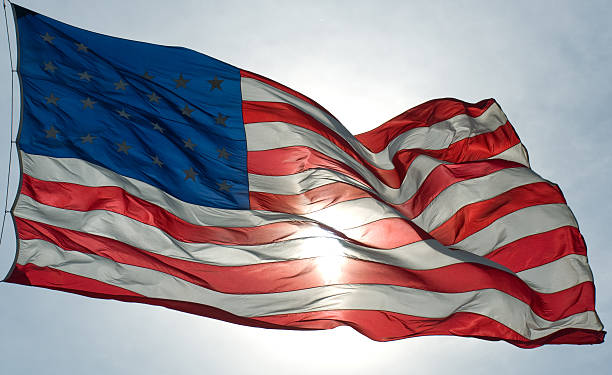 American Flag stock photo