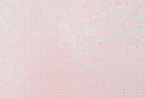 Polygonal mosaic with pink and green gradient