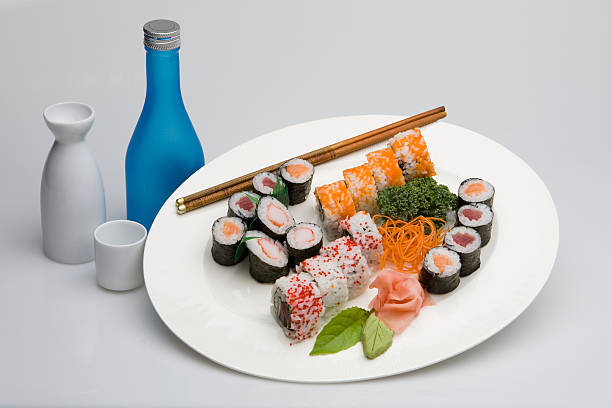 sushi food stock photo