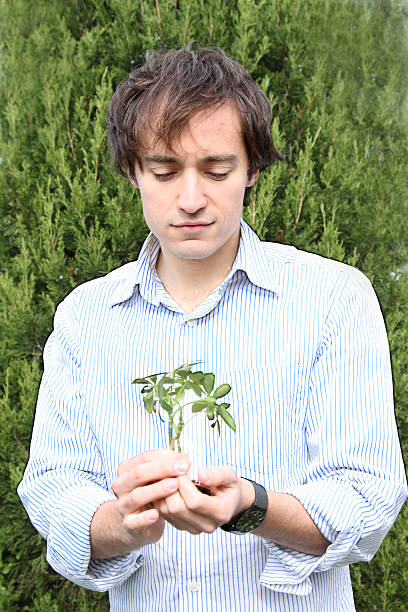 Eco-guy stock photo