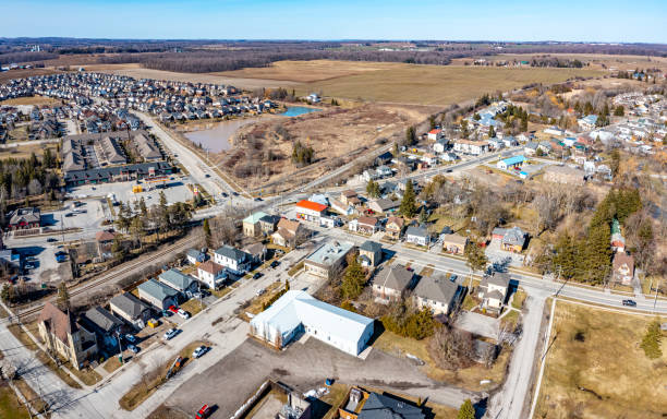 istock Aerial view Baden, Waterloo, Canada. 1482297747