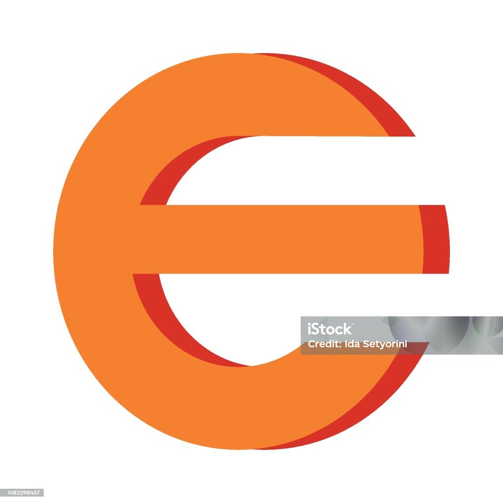 Vector E Sign E Letter Logo Vector Stock Illustration - Download Image Now - Abstract ...