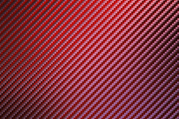 istock Glossy red finish carbon fiber texture. 1482298466