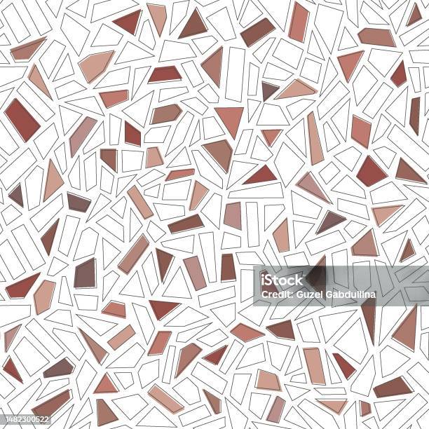 Modern Tile Vector Seamless Modern Vector Pattern Ðlay Broken Vessel Mosaic Floor Tiles In ...