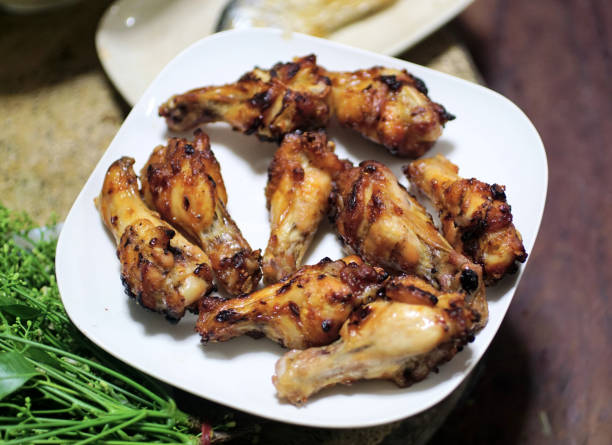 istock Roasted chicken on white dish, Cuisine 1482300585