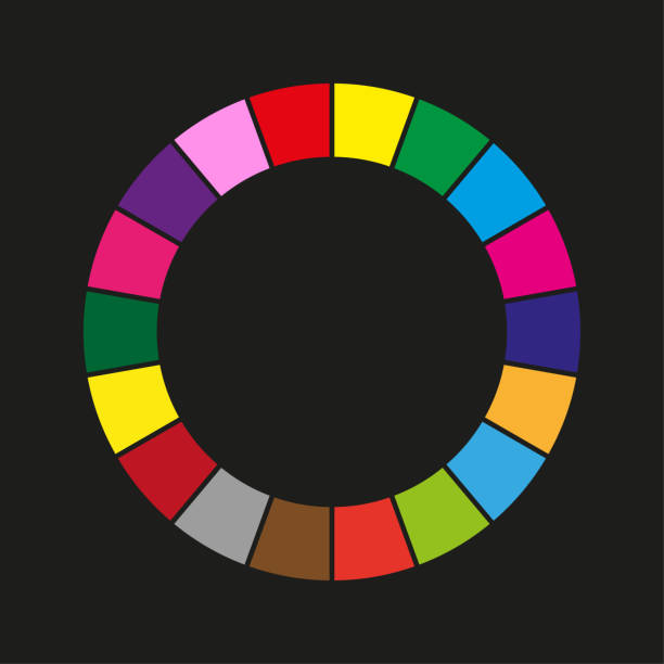 section segmented circle. Abstract dashed lines circular geometric element. Vector illustration. section segmented circle. Abstract dashed lines circular geometric element. Vector illustration. EPS 10. subdivide be stock illustrations