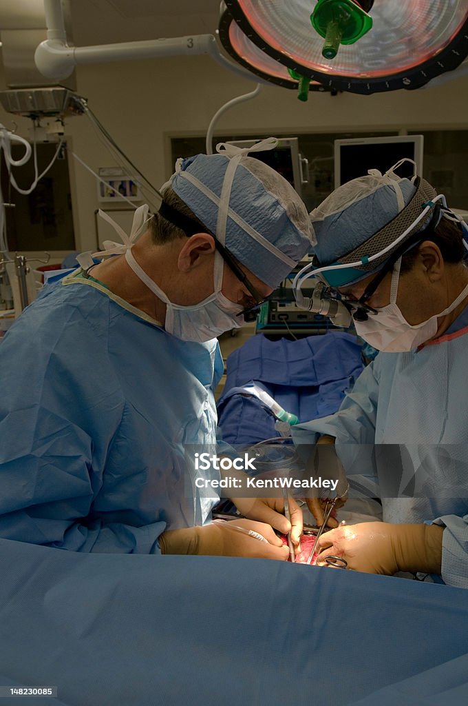 Шунтирование сердца Операция на открытом сердце - Стоковые фото Болезнь роялти-фри