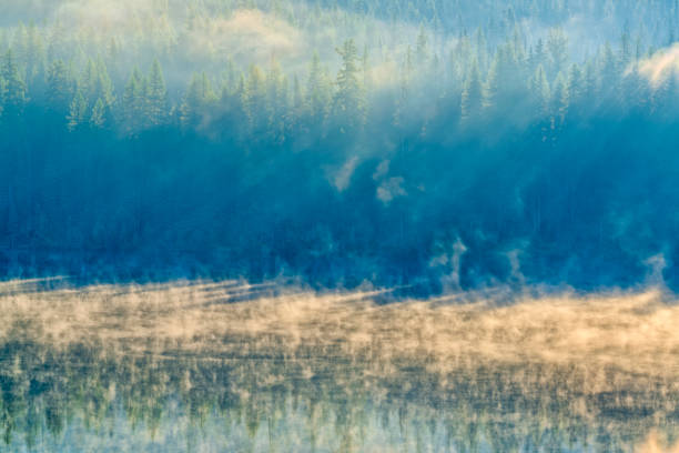Sunrise views views of Nancy Greene Provincial Park in British Columbia