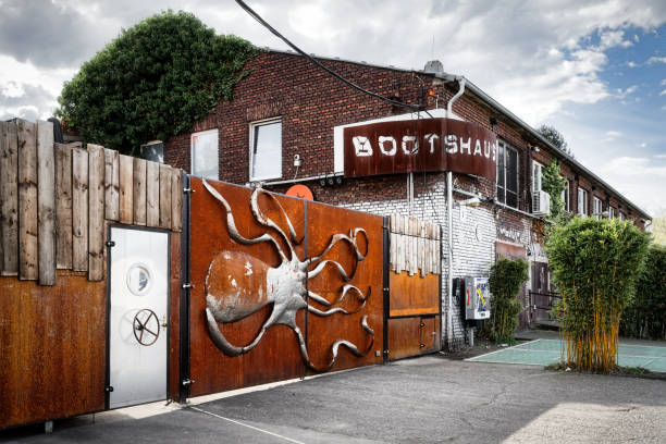 Cologne, Germany April 14 2023: the world famous cologne discotheque bootshaus at the muelheim harbour in the district of deutz
