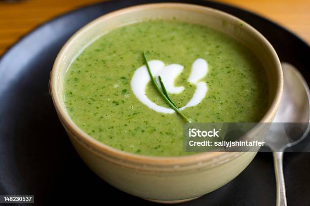 Bright Green Herb Soup Stock Photo - Download Image Now - Sorrel, Soup, Antioxidant