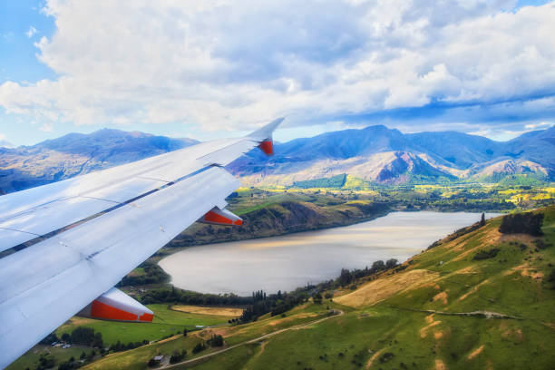 istock NZ Airplane Queenstown Lake Wing 1482309675