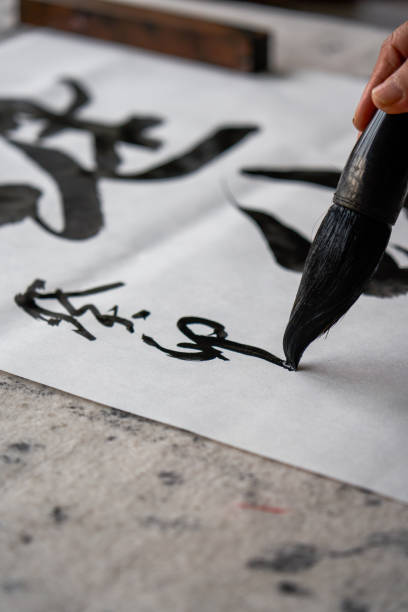 istock An old Chinese calligrapher is creating and writing calligraphy works.
Translation: carry on the past and open up the future. 1482310281
